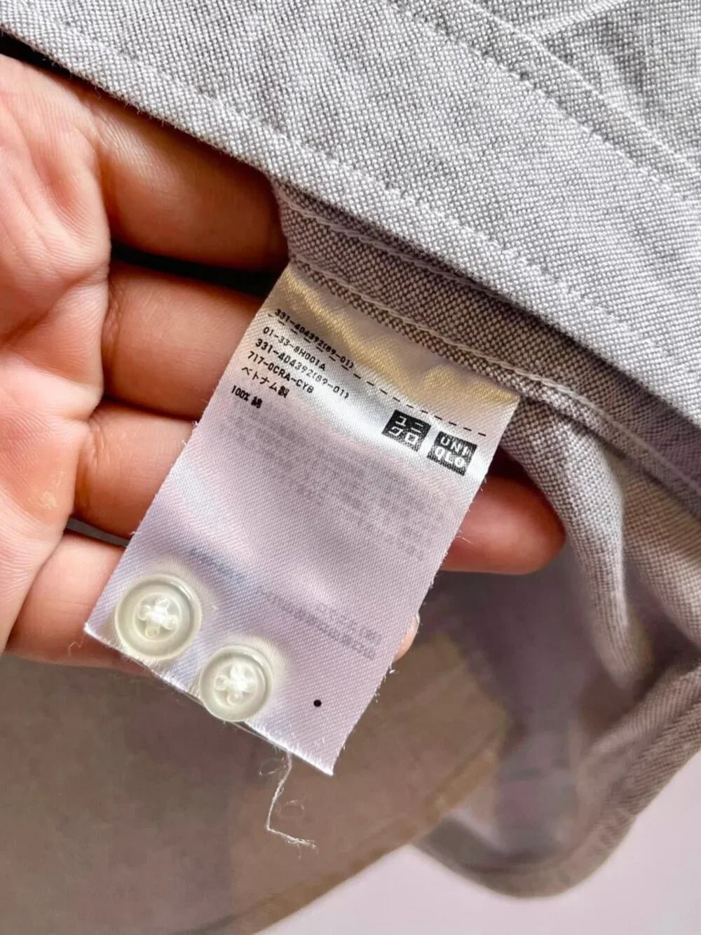 Off-White Cotton Oxford Button-Down Shirt - Picture 4 of 4